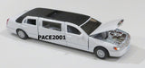 White Diecast Lincoln Town Car Stretch Limousines with Pullback Action