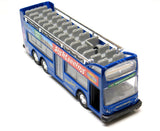 Blue Diecast New York City Sightseeing Bus with Pullback Action