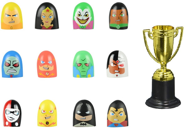 Comic Book Super Hero DC Thumb Wrestlers One Dozen