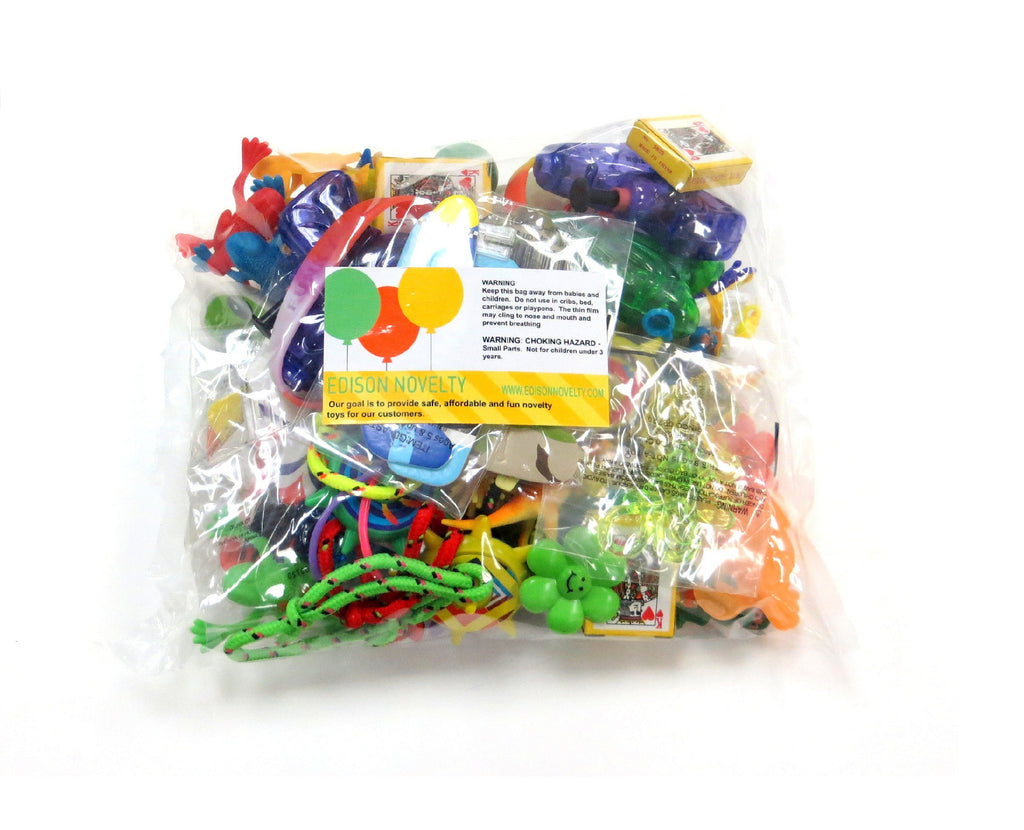 100 Piece Bulk Toy Party Mix – Edison Novelty