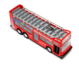 Red Diecast New York City Sightseeing Bus with Pullback Action