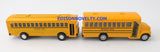 Diecast School Bus Set with Opening Doors and Pullback Action