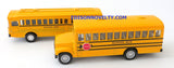 Diecast School Bus Set with Opening Doors and Pullback Action