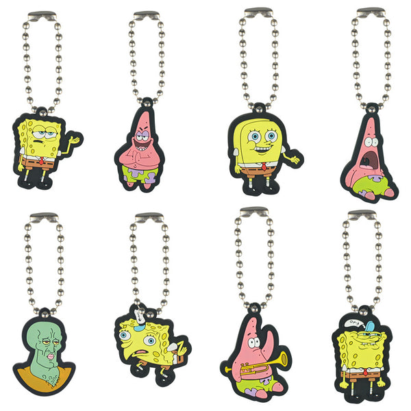 Spongebob Soft Touch Keychain Charms Set of 8