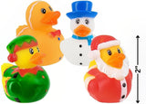 One Dozen Holiday Christmas Rubber Duckies