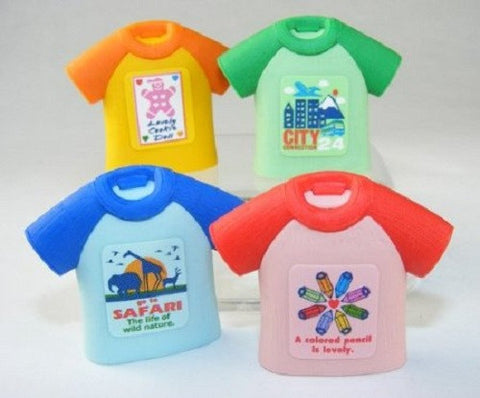 Iwako T-Shirt Erasers Set of 4