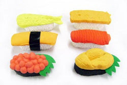 Iwako Sushi Erasers Set of 6
