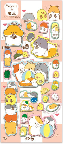 Puffy Hamster Stickers