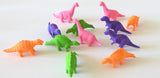 One Dozen 3D Dinosaur Erasers Assorted Colors