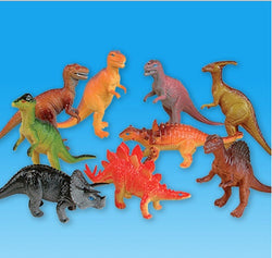 Vinyl Dinosaur Figures 6 to 8 Inches Set of 12