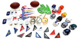 50 Piece Football Themed Party Favors Mix
