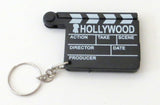 One Dozen Hollywood Mini Clapperboard Key Rings (12)