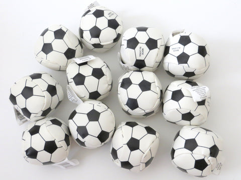 One Dozen 2 inches Soccer Soft Stuffed Balls