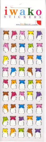 Iwako Hamster Stickers