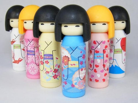 Iwako Kokeshi Dolls Erasers Set of 6
