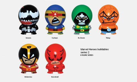 Marvel Super Heroes Series 2 Buildable Figurines Set