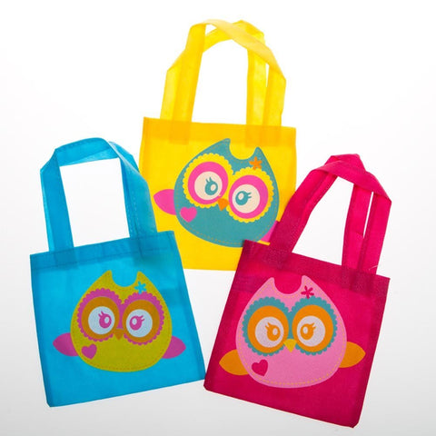 Owl Party Mini Tote Bags (One Dozen)
