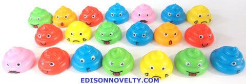 Colorful and Fun Poop Emoji Figures Lot of 20