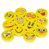 Emoji 1 inch Erasers lot of 72
