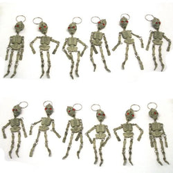 Skeleton Keychains One Dozen (12)