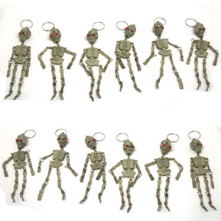 Skeleton Keychains One Dozen (12)