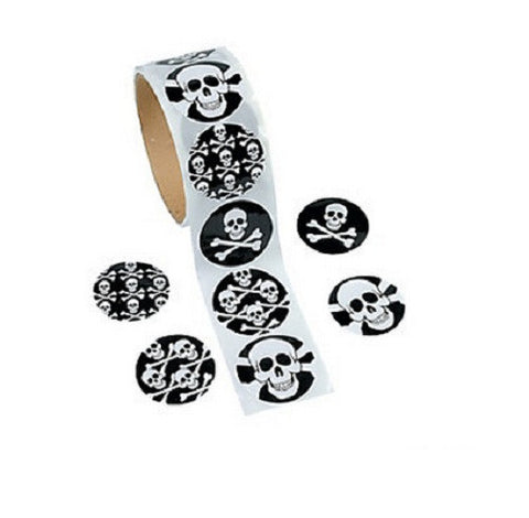Skull Sticker Roll (100 Stickers)