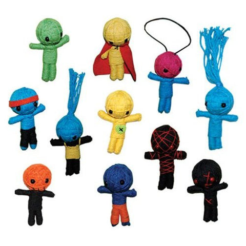 Voodoo String Dolls Set of 11 ** 2.5 Inches **